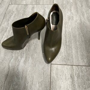 Olive Green Ankle Boots